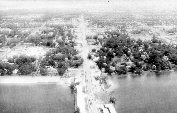 Aerial view of Palmetto and Manatee River - Palmetto, Florida